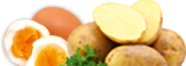 Eier und Kartoffeln